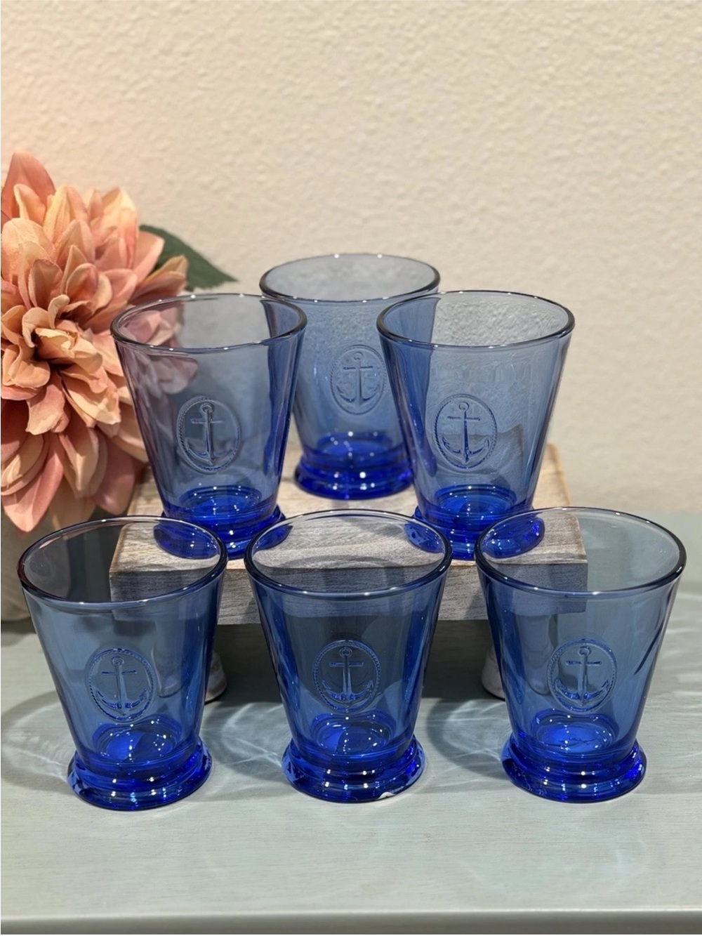 La Rochere France Cobalt Blue
Symbolic Anchor Tumbler Glasses Set of 6